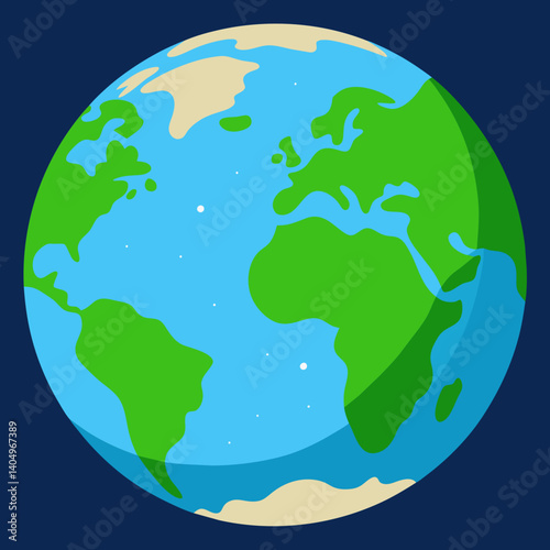 earth, globe, vector illustration