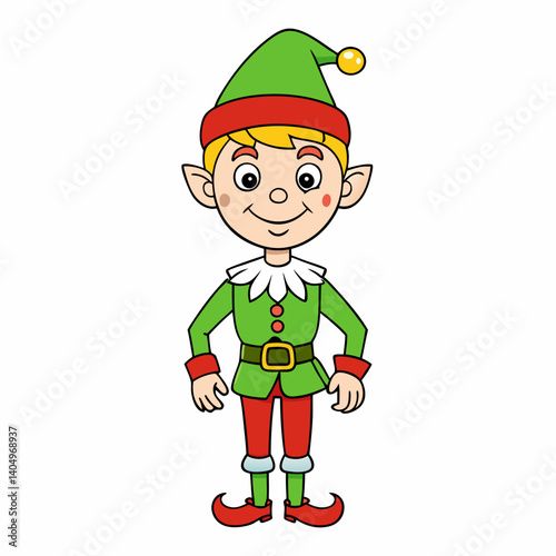 elves full view no text simple design vector