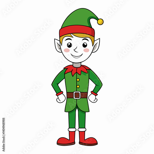  elves full view no text simple design vector