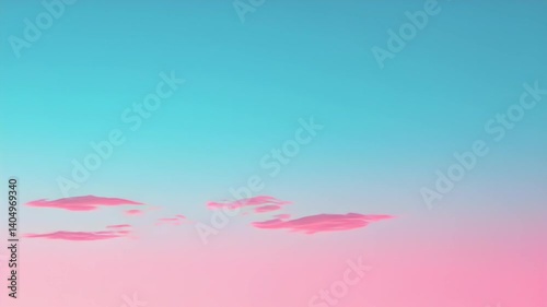 Vibrant Gradient Sky with Soft Clouds at Twilight