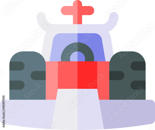 formula 1 Illustration on a white background   