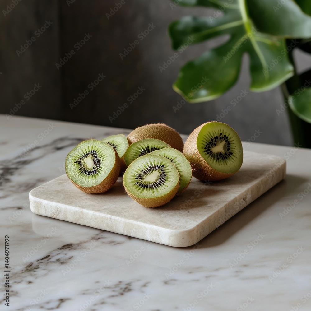 Kiwi on a board, yum!