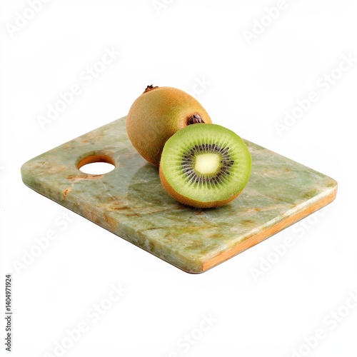 Obraz na płótnie Fresh kiwi fruit on board. w salonie
