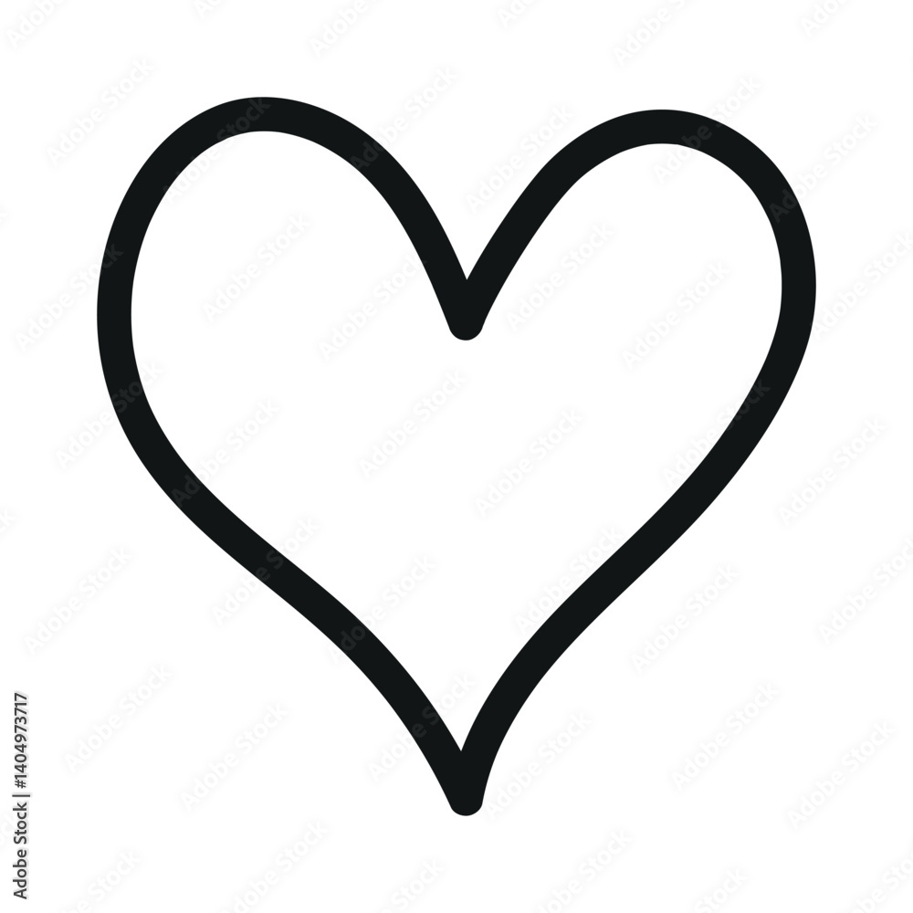Outline doodle heart illustration symbol. Templates for design, posters, projects, banners, logo, and business cards. Outline doodle heart illustration symbol. Templates for design, posters, projects, banners, logo, and business cards.