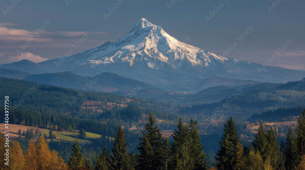 Mountain with surrounding area Mountain with surrounding area
