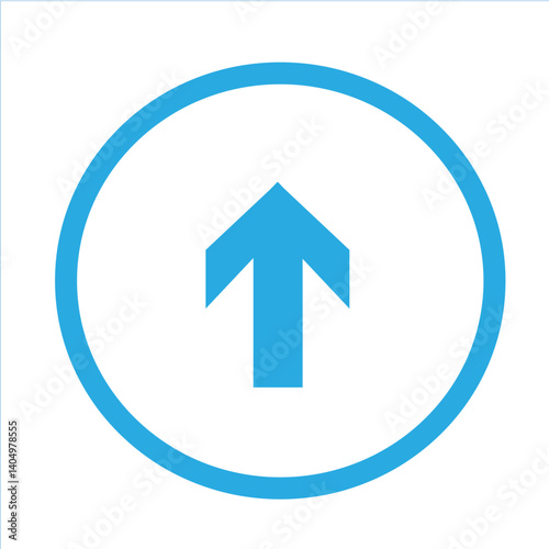 Light blue upward arrow in a circle. Minimalistic upward arrow in a circle. Versatile directional symbol for interfaces, navigation systems, websites, apps and signage. Clean modern design Free Download Light blue upward arrow in a circle. Minimalistic upward arrow in a circle. Versatile directional symbol for interfaces, navigation systems, websites, apps and signage. Clean modern design - GFXLoad