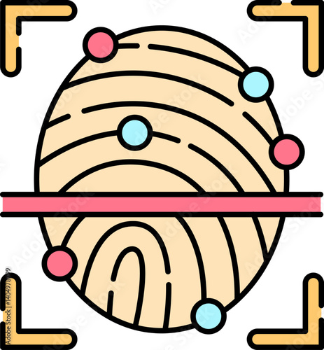 identification Illustration on a white background     
