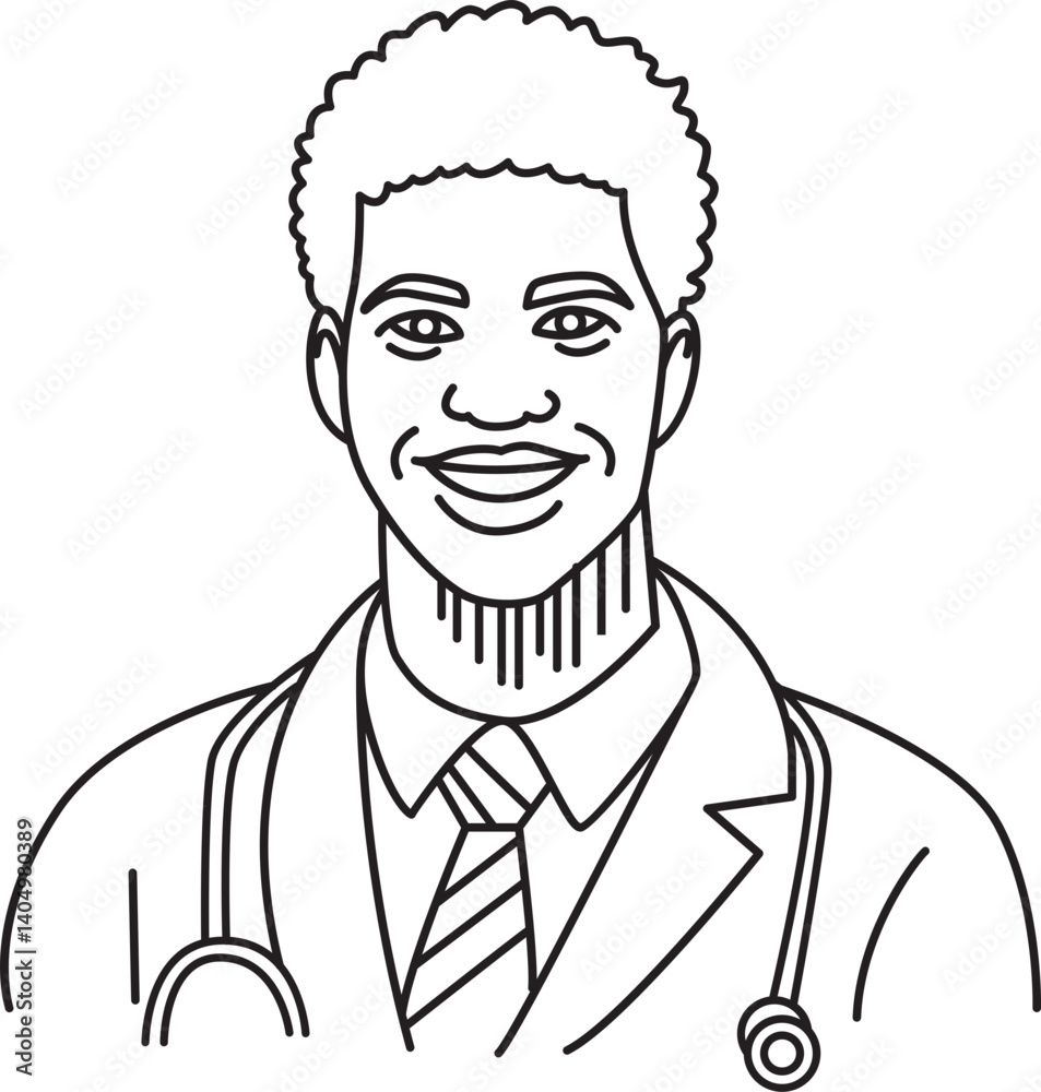 Obraz premium Healthcare ,doctor ,line art ,logo