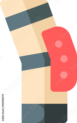 kneepad Illustration on a white background   