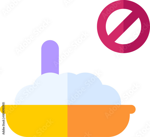 lack of appetite Illustration on a white background     