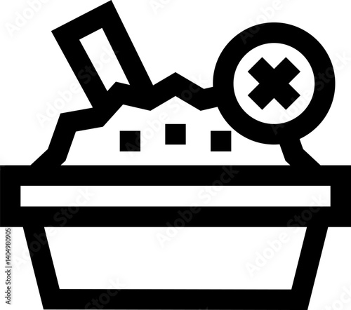 lack of appetite Illustration on a white background     