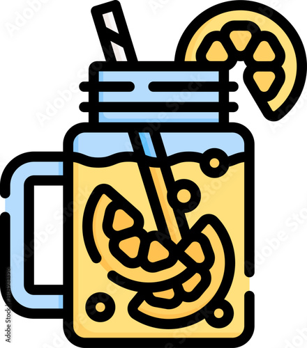 lemonade Illustration on a white background     