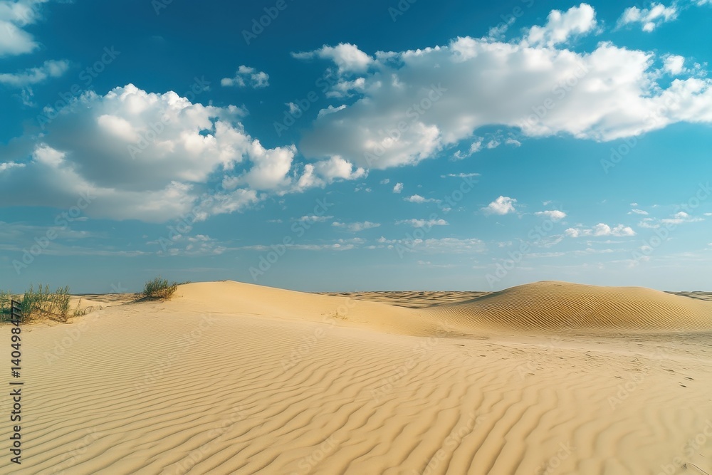 Vast Desert Landscape Under a Clear Sky Vast Desert Landscape Under a Clear Sky