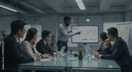 Engaging Business Presentation: Team Collaboration & Strategy AI Generated