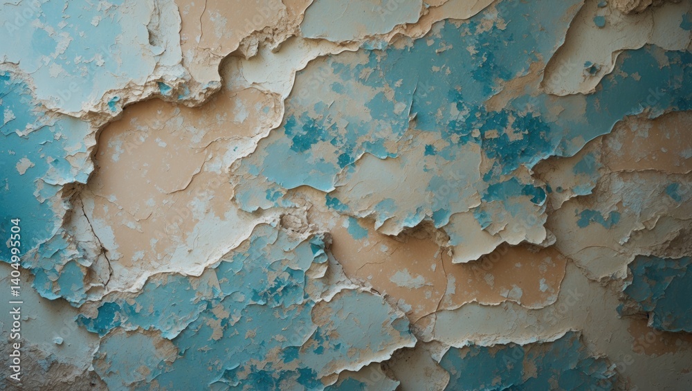 Obraz premium Background with faded color and peeling floor