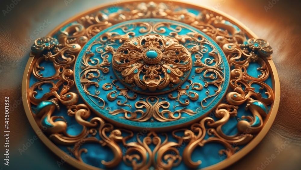 Decorative pattern made of seamless metal Decorative pattern made of seamless metal