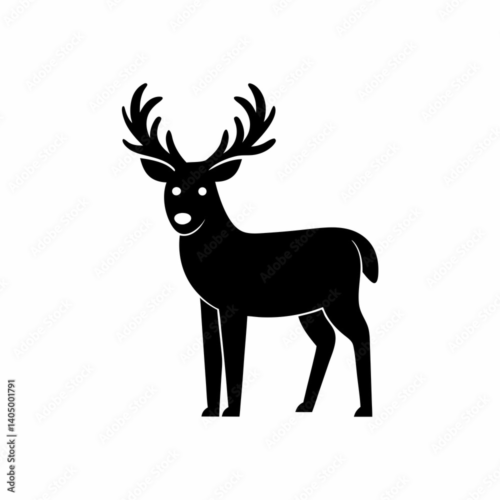 creative details Reindeer Icon Vector Illustration creative details Reindeer Icon Vector Illustration