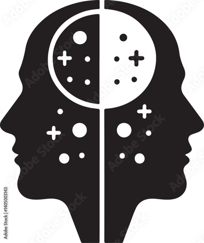 Head Mirror Reflection Vector