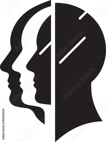 Head Mirror Reflection Vector