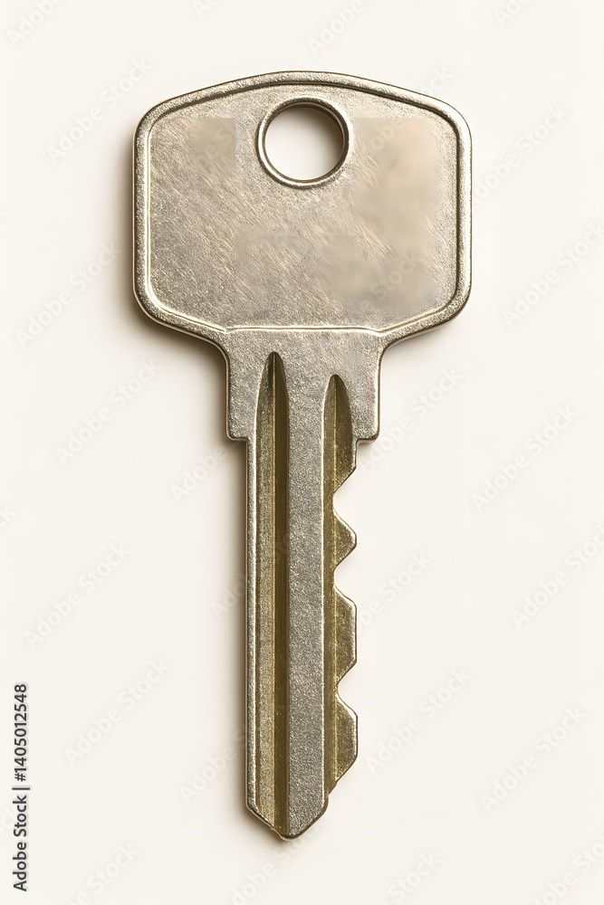 A house key isolated on white A house key isolated on white