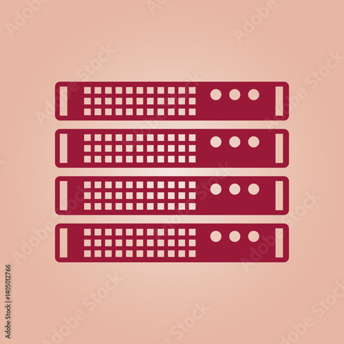 Furniture rack trendy icon gallant abstract vector illustration colorful artwork lovely design