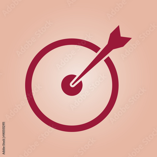 Target trendy icon gallant abstract vector illustration colorful artwork lovely design
