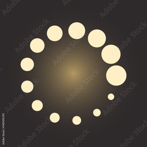 Loading trendy icon refined abstract vector illustration colorful artwork lovely design
