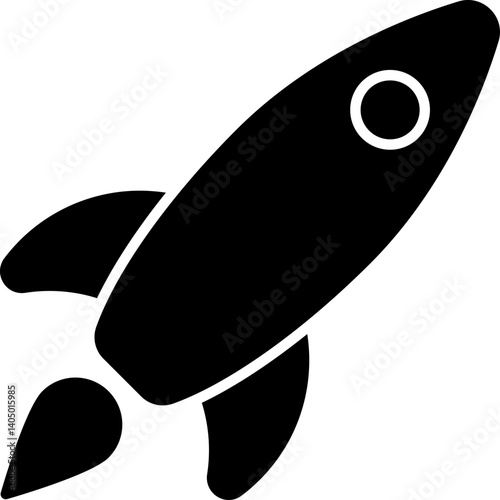 Rocket Vector Icon Stock Illustration