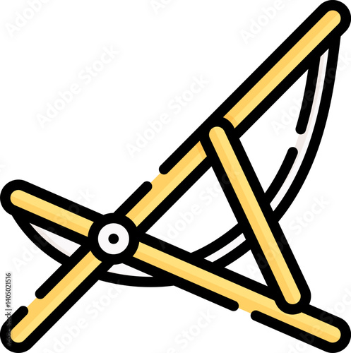 lounge chair Illustration on a white background     