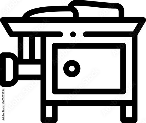 meat grinder Illustration on a white background     