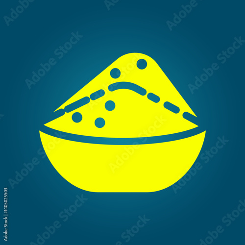 Salt trendy icon sophisticated abstract vector illustration colorful artwork lovely design