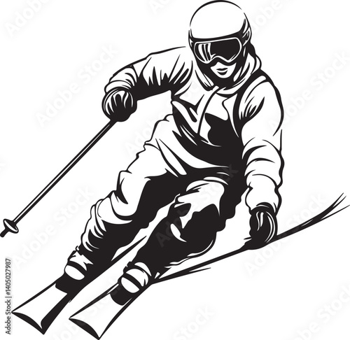 skier on the ski