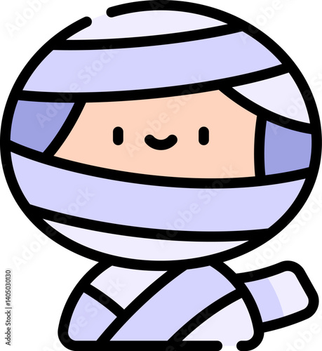 mummy Illustration on a white background  