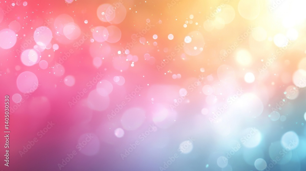 Obraz premium Abstract Pastel Bokeh Background: A Dreamy, Colorful, and Serene Visual