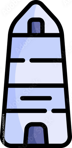 obelisk Illustration on a white background    