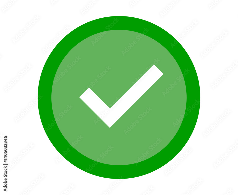Simple design round checkbox icon. Vector. Simple design round checkbox icon. Vector.