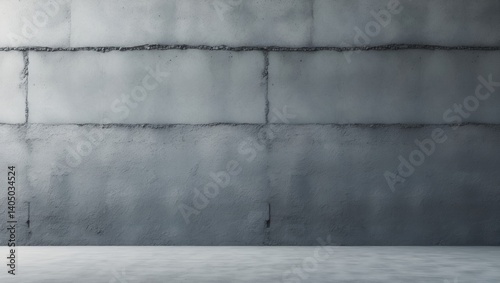 Gray concrete wall texture in close-up