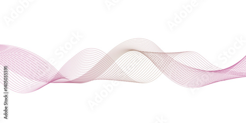 pink ribbon isolated on white
