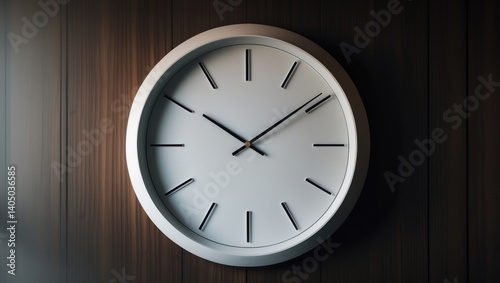 Wallpaper Mural Wooden background with clock Torontodigital.ca