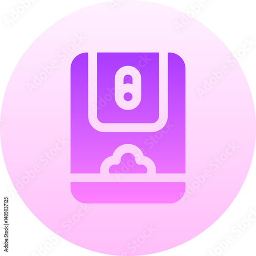 pet feeder Illustration on a white background    