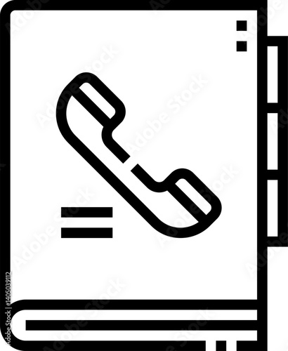 phonebook Illustration on a white background     
