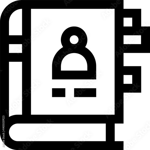 phonebook Illustration on a white background  
