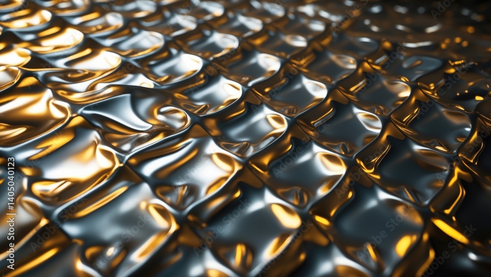 Obraz premium Detailed view of a metal diamond plate texture.