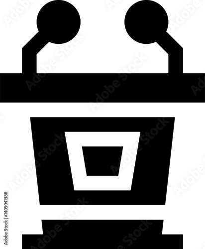 podium Illustration on a white background     