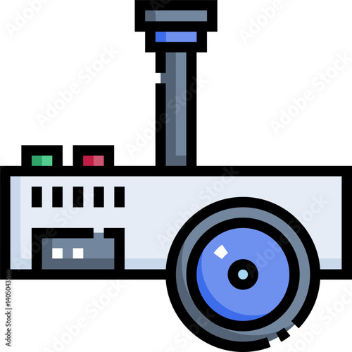 projector Illustration on a white background     