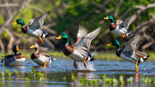 Garganey: Regular Winter Migrant Traveling Seasonally to Escape Cold Conditions in Natural Swamps