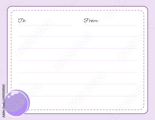  letter template purple pearl shell icon chibi cute adorable kawaii charming whimsical digital download vector