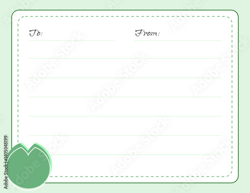  letter template green leaf icon chibi cute adorable kawaii charming whimsical digital download vector