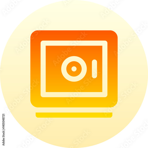 safe box Illustration on a white background    