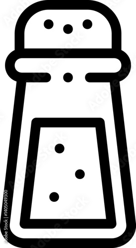 salt shaker Illustration on a white background    